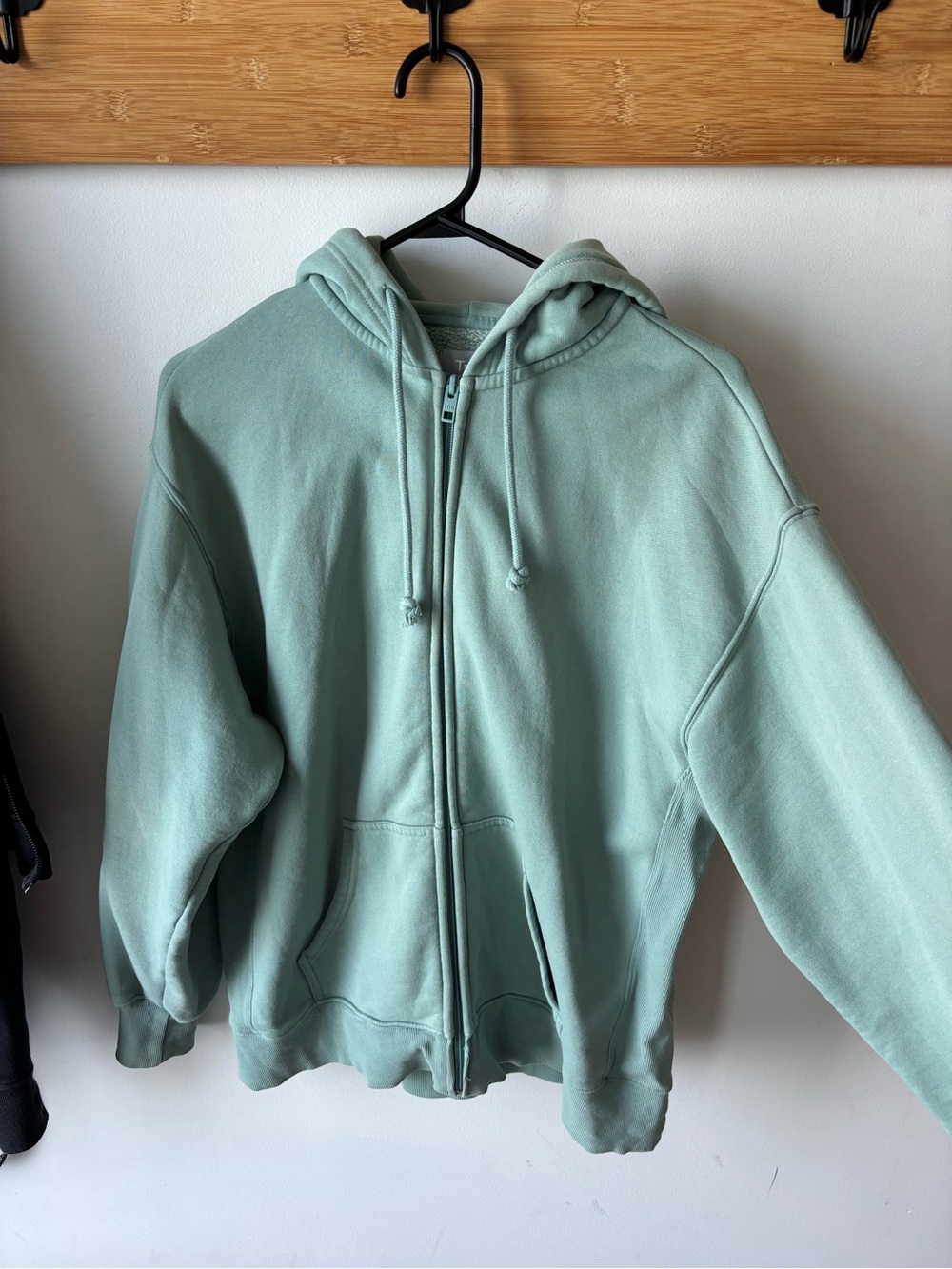 TNA Men's Mint Zip-Up Hoodie in Sage Green